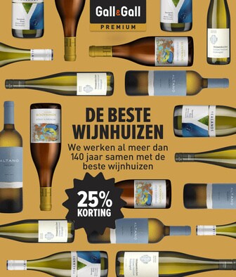 premium wijnhuizen nu extra voordelig. 25% korting.